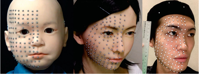 Assessing Objective Mechanical Expressiveness in Android and Human Facial Characteristics